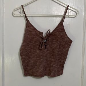 Charlotte Russe light purple cropped tank top
